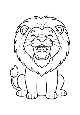 Roaring Lion coloring page