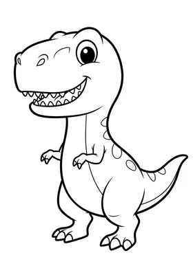 T-Rex Attack coloring page
